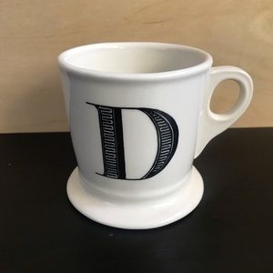 ANTHROPOLOGIE Monogram “D” Mug